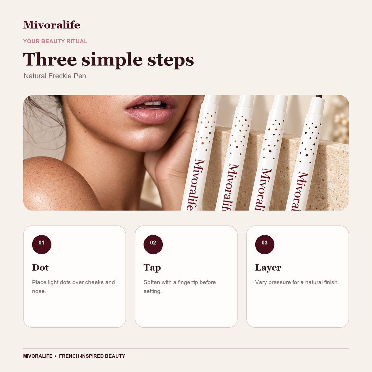 Mivoralife gallery — Mivoralife Natural Freckle Pen — how to