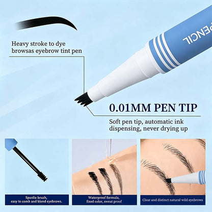 Mivoralife 2-in-1 Waterproof Micro-Fork Eyebrow Pen & Tinted Gel - image 4