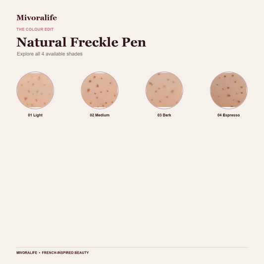 Mivoralife gallery — Mivoralife Natural Freckle Pen — shade guide