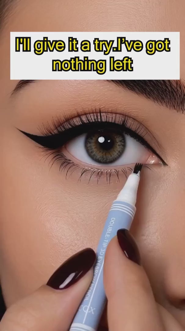 Still tracing fake blocky brows demonstration
